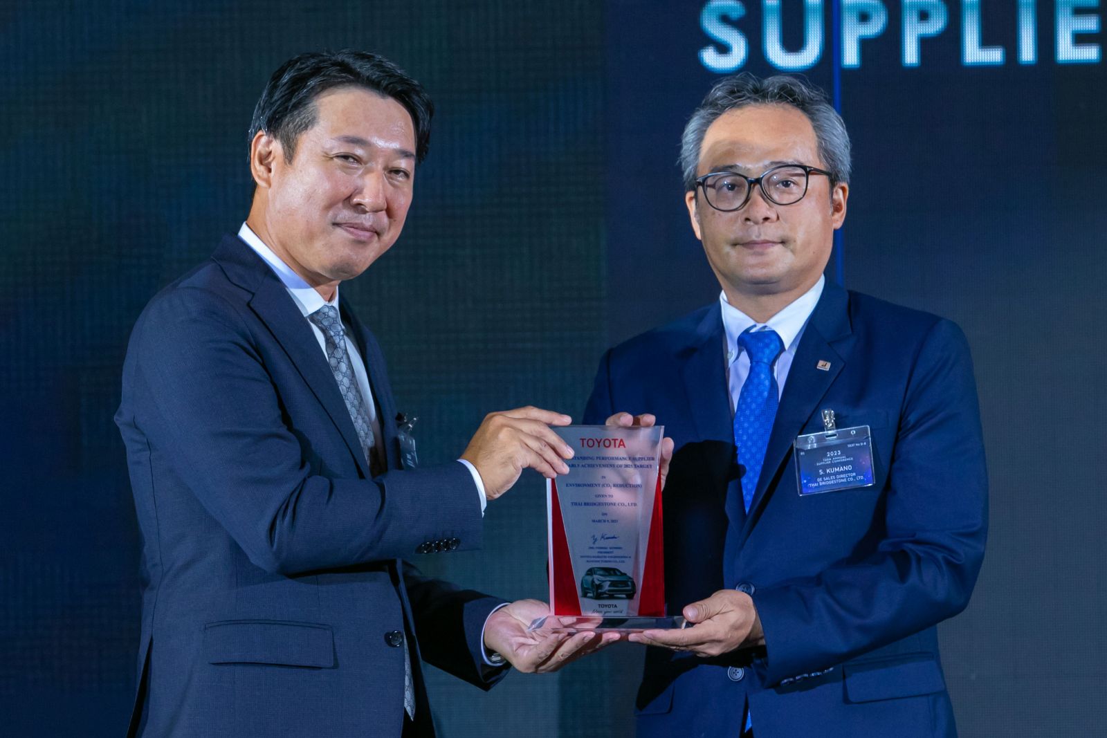 บริดจสโตน คว้า 2 รางวัล จากงานประกาศรางวัล “2023 TDEM Annual Supplier